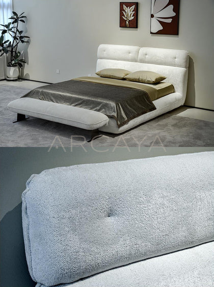 Liora Birch Bed - front view 02