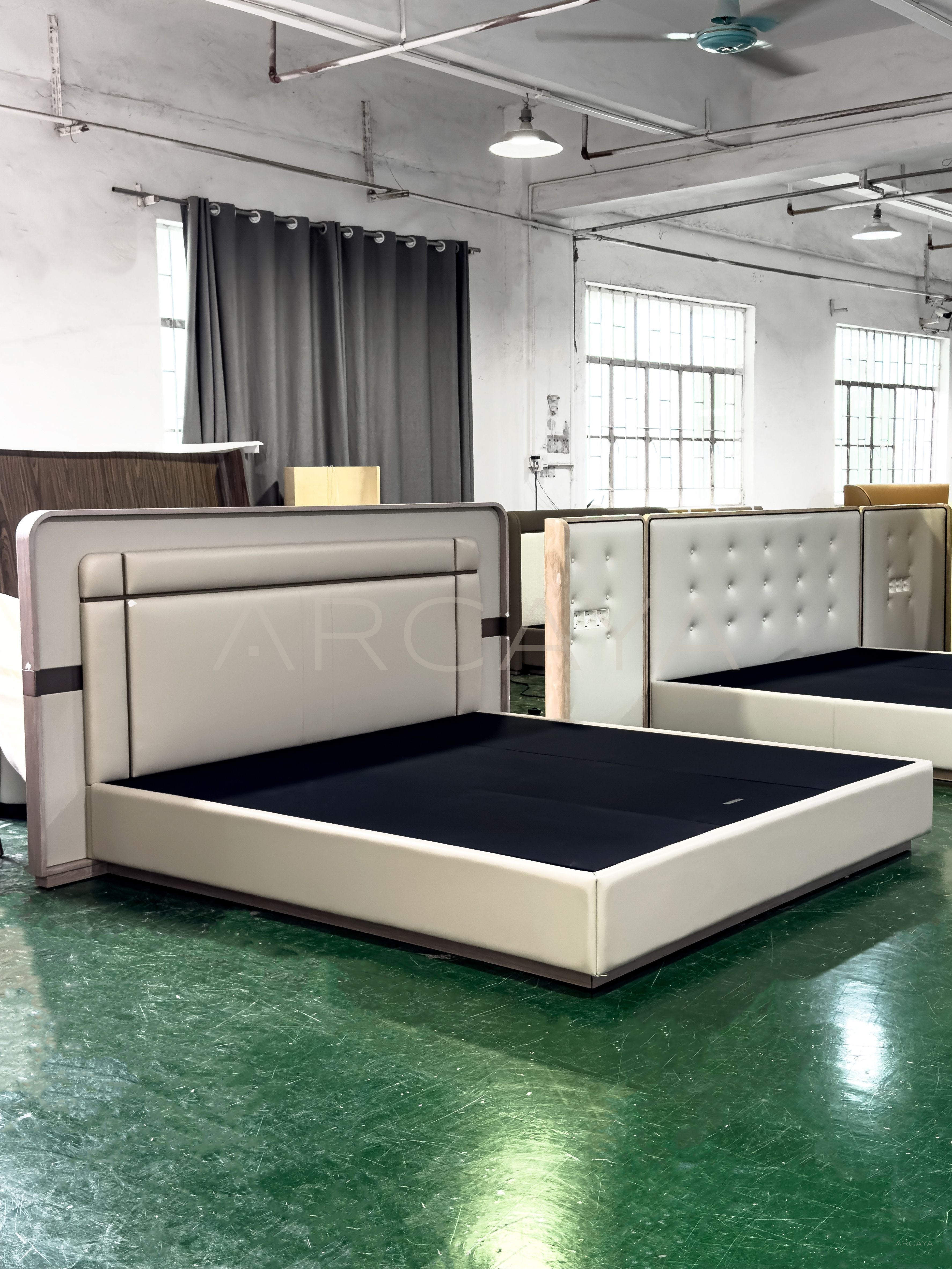 Upholstered Double Bed - scene