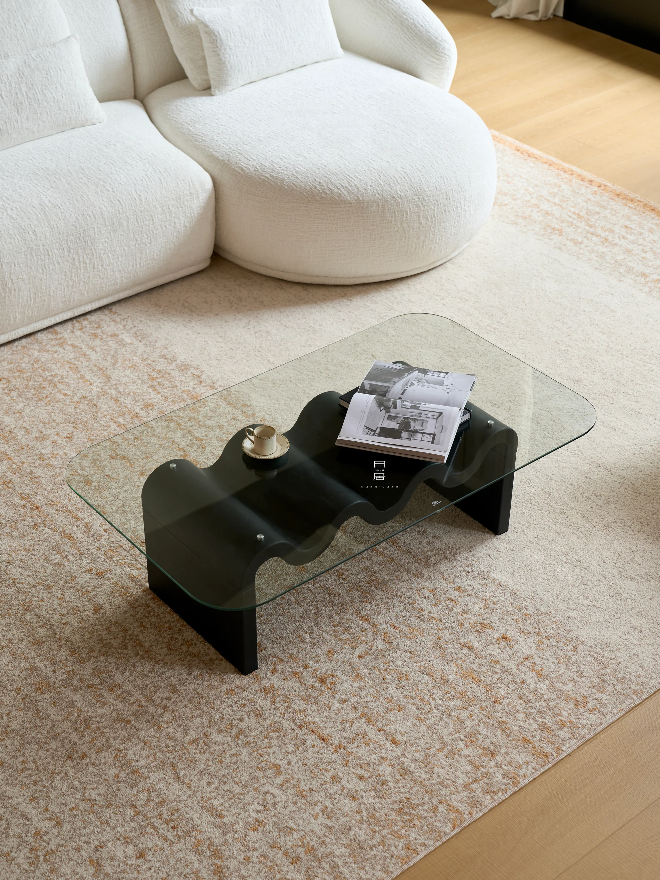 Rowan Lane Coffee Table in a finished interior.