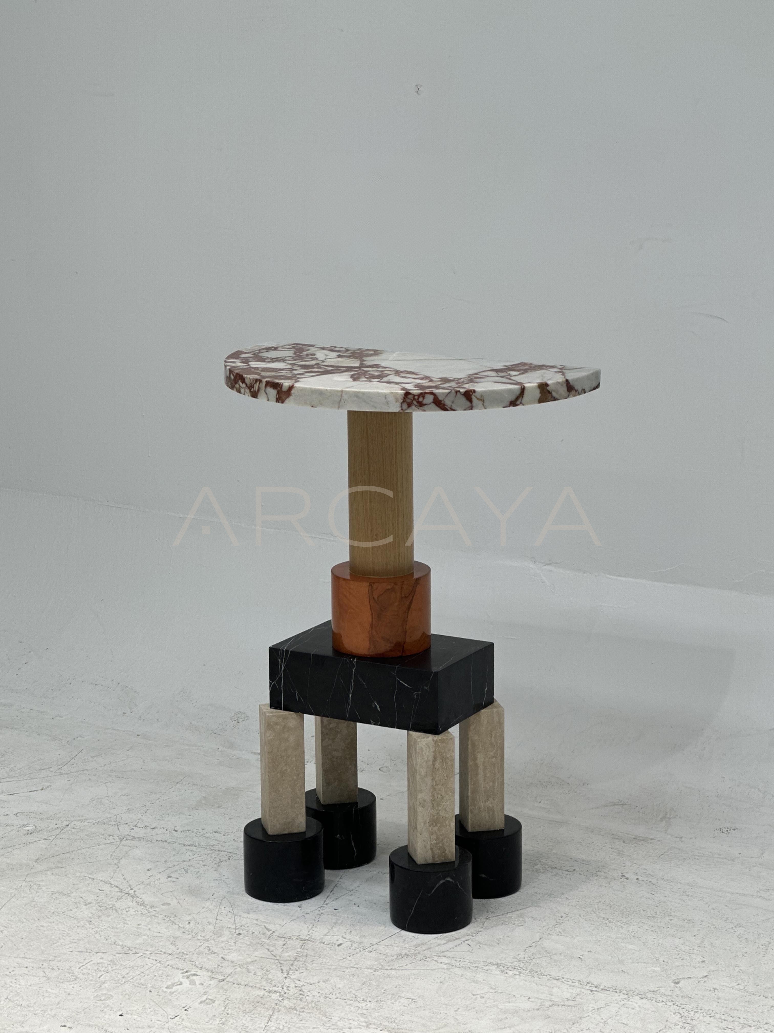 Playful Marble Side Table - scene