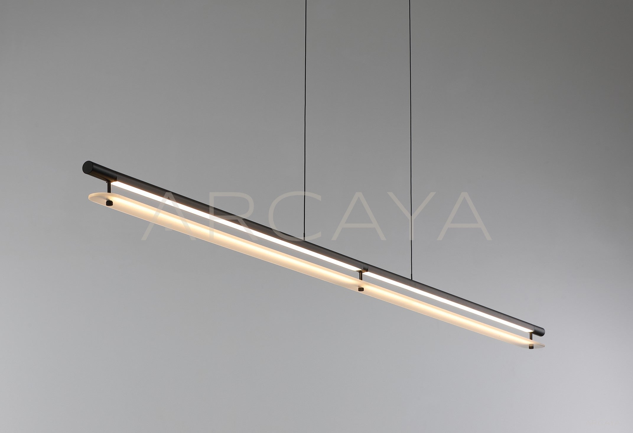Linear Thin Glass Sheet Pendant Light 80517 - scene