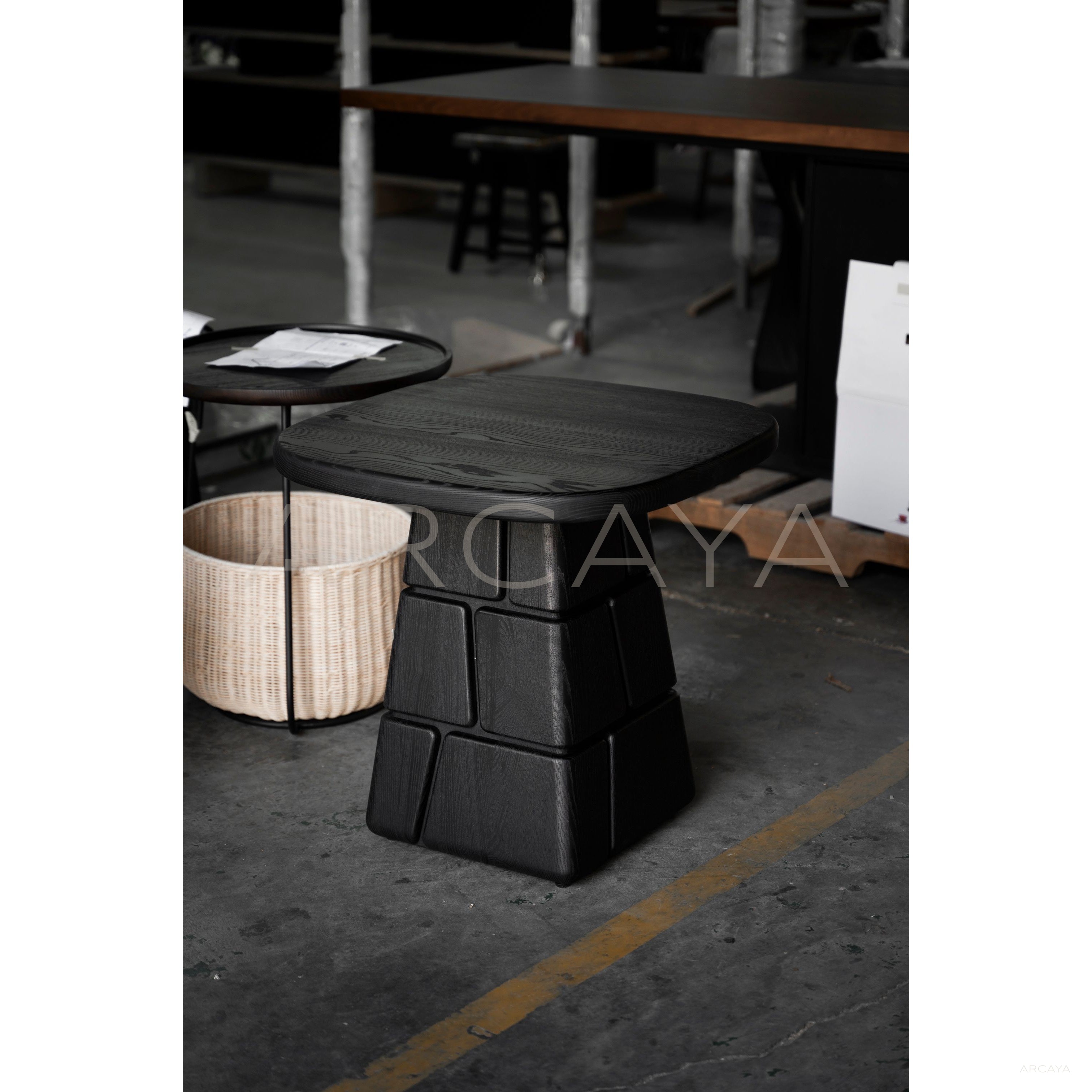Charcoal Black Low Coffee Table