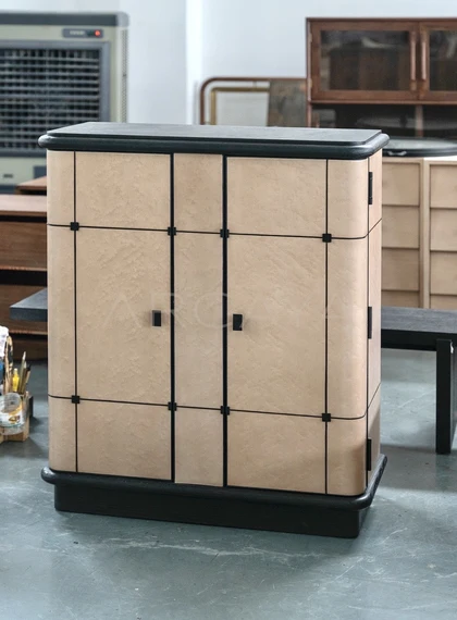 Elodie Slate Cabinet - front view 07