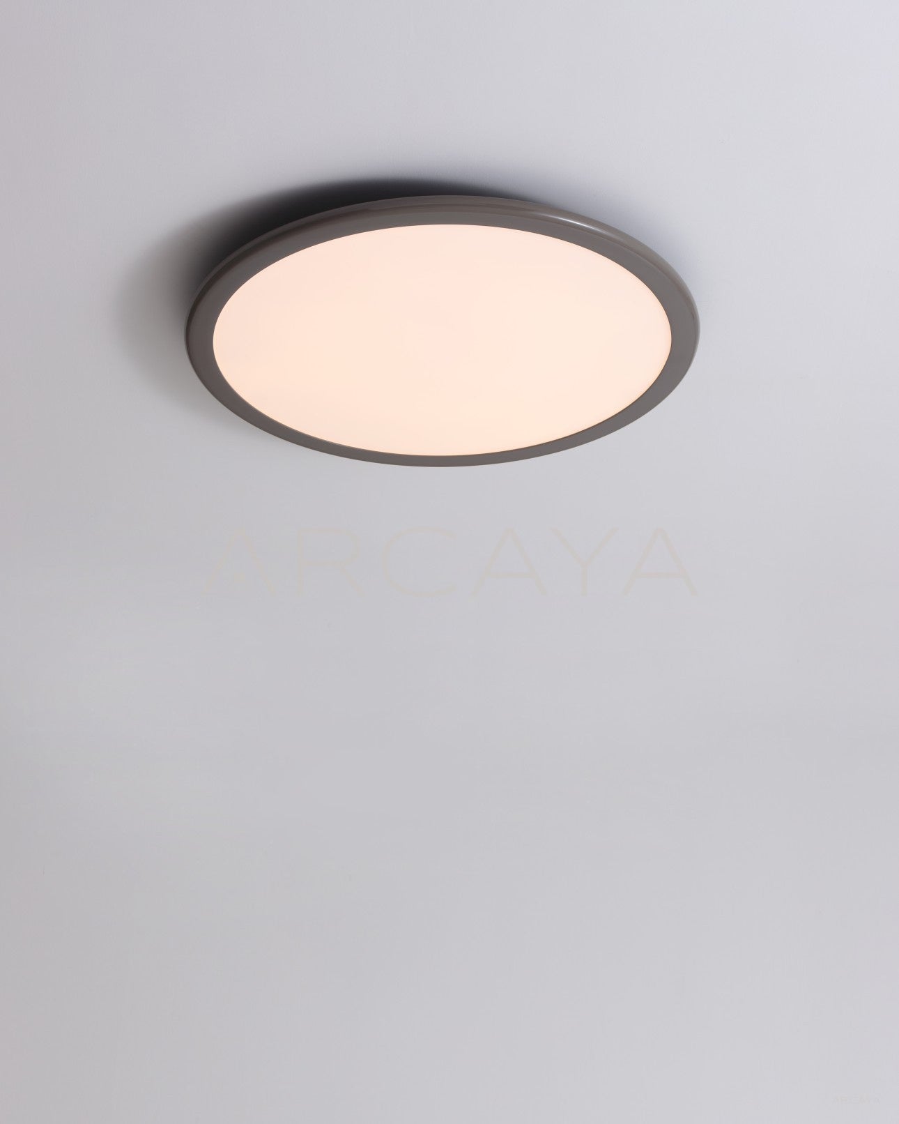 Milky Thin Disc Ceiling Light 23051 - scene