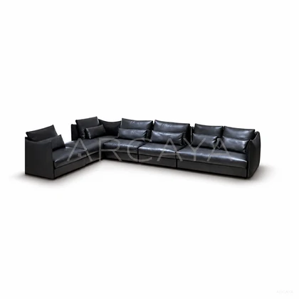Petra Haven Straight Sofa - product view with realistic grounded contact shadow