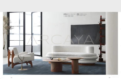 Bria Birch Coffee Table - front view 02