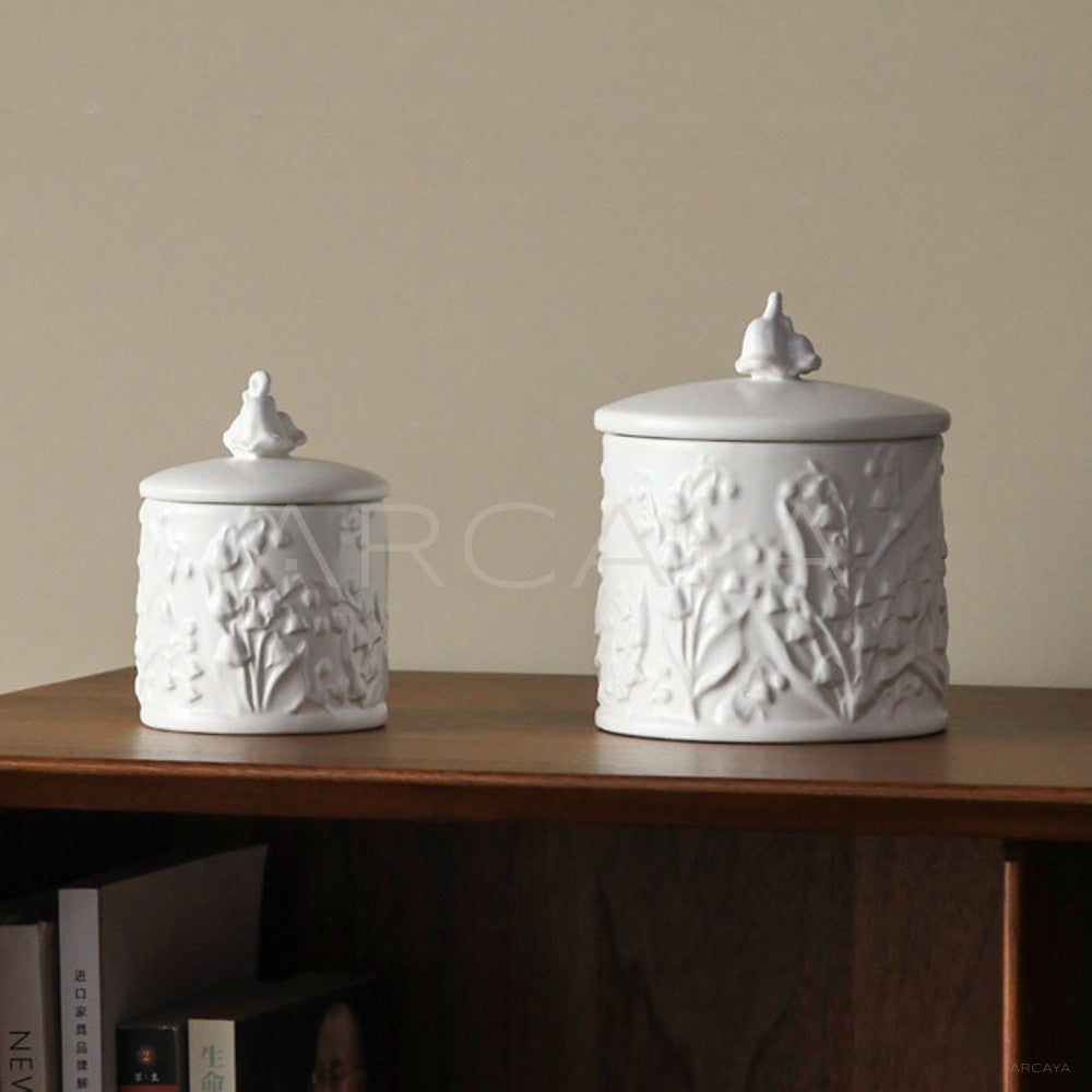 Lily Of The Valley Ceramic Jewelry Box - main