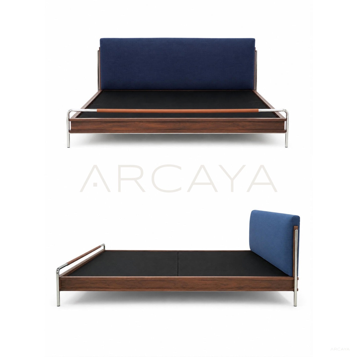 Leon Natural Material Bed - scene