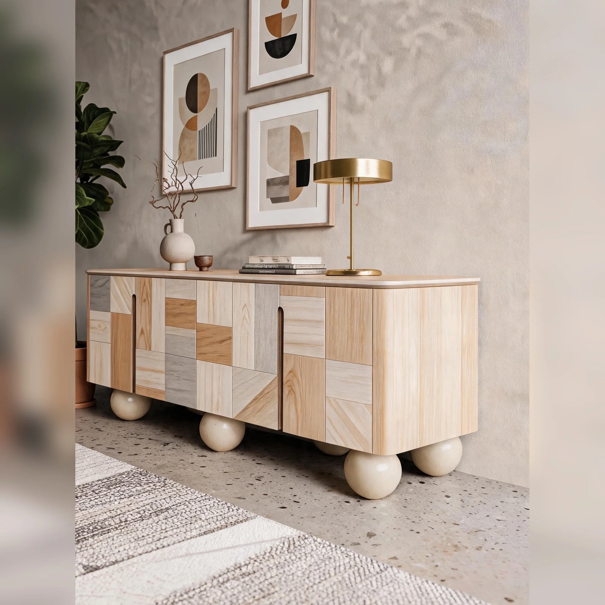 A00005 Sideboard in a finished interior.