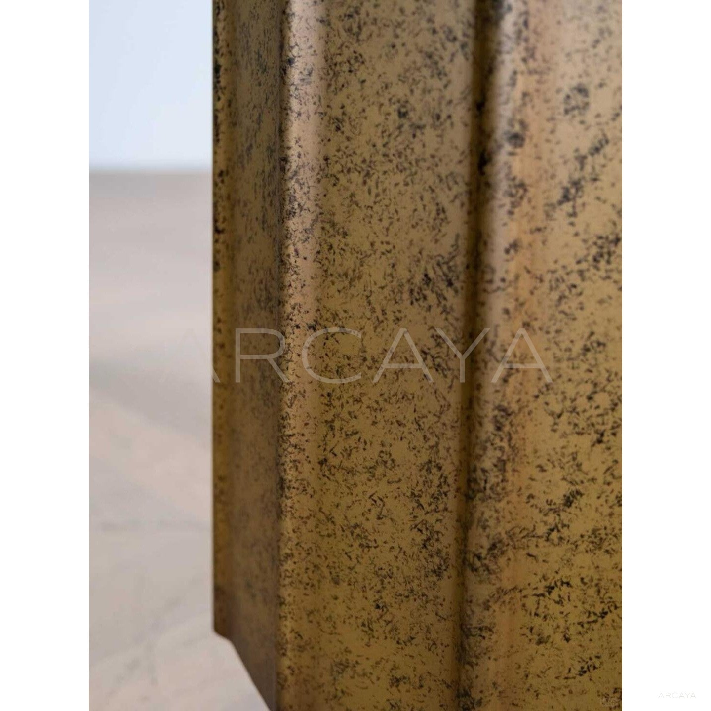 Patina Metal Side Table - scene