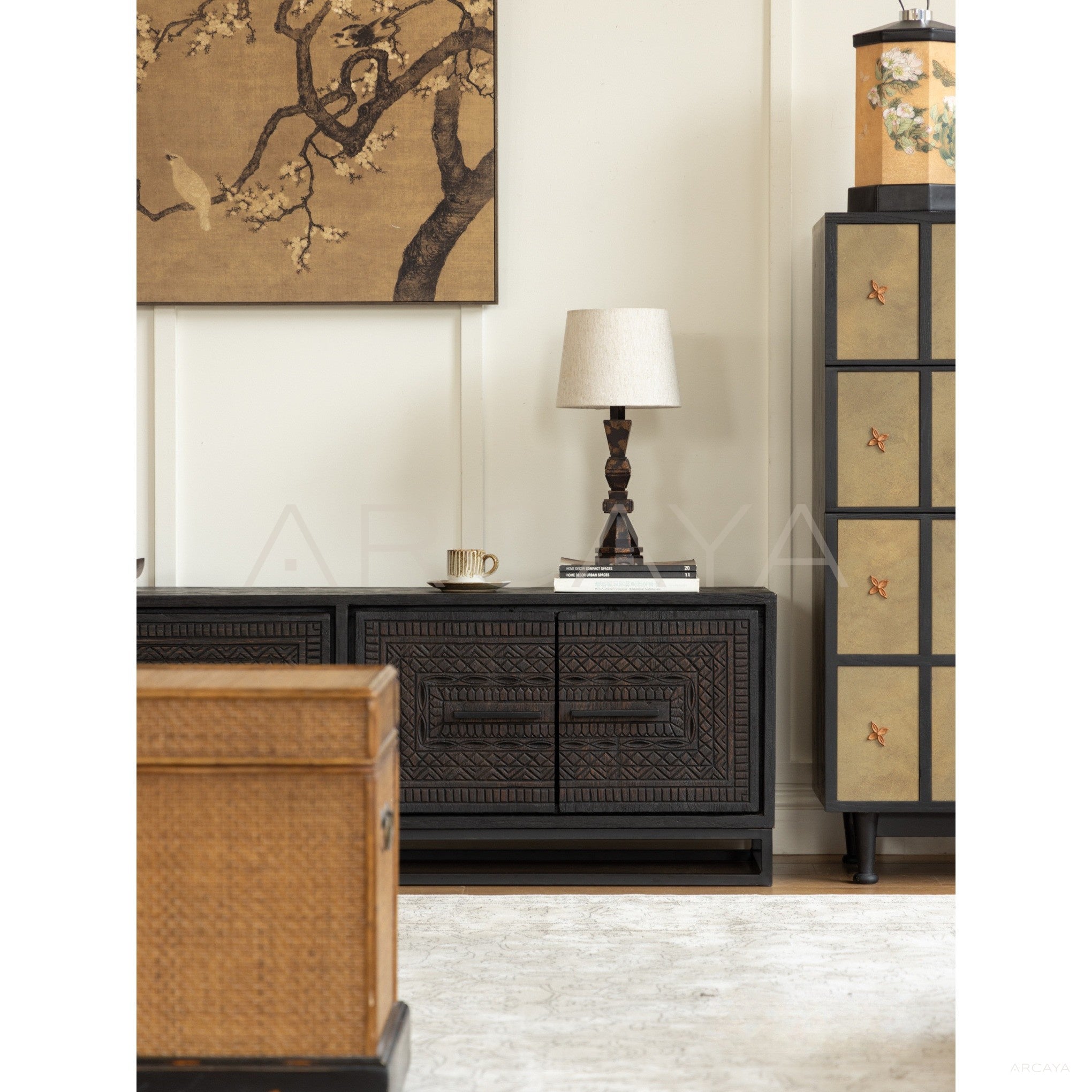Teak Tv Stand - scene
