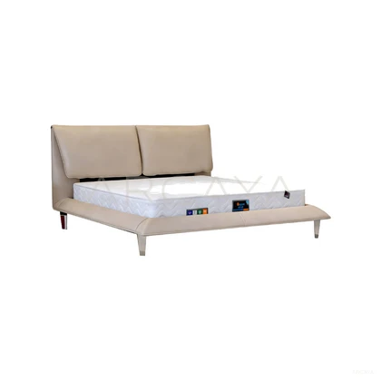 Liora Ivory Bed - product view on a white background 01