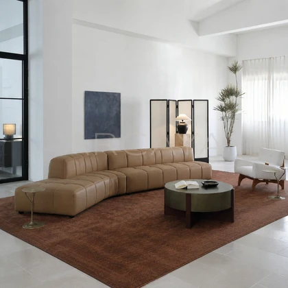 Elodie Cedar Straight Sofa - front view 01