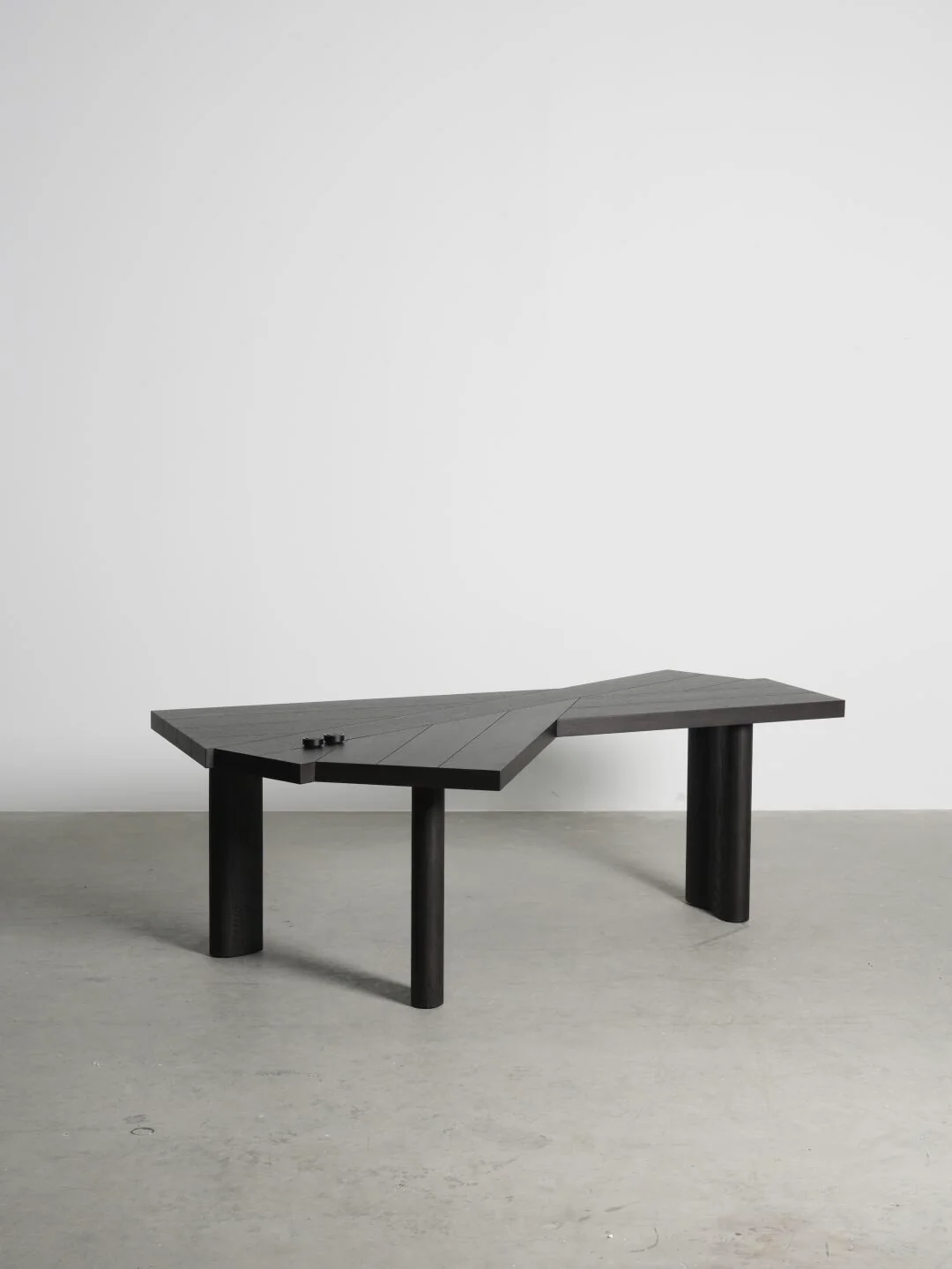Elara Loft Desk in a finished interior.