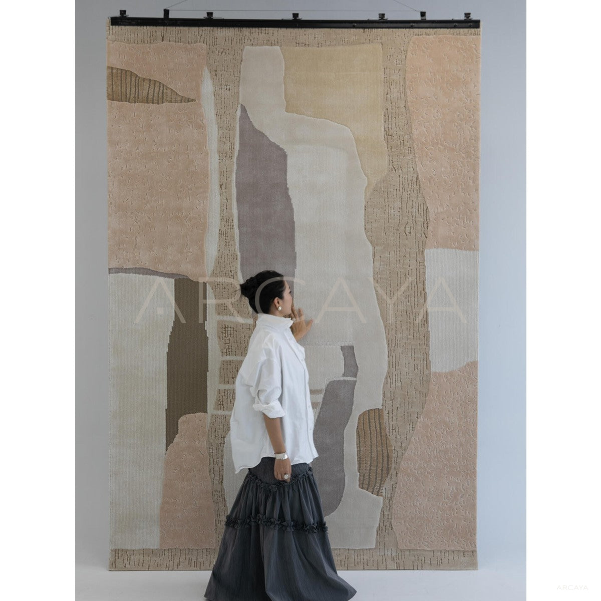 Natural Landform Abstract Patchwork Rug - scene