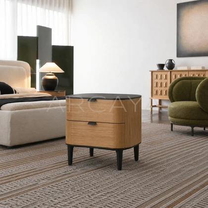 Cleo Field Nightstand - front view 01