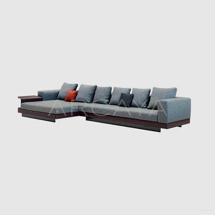 Orla Sand Straight Sofa - front view 03