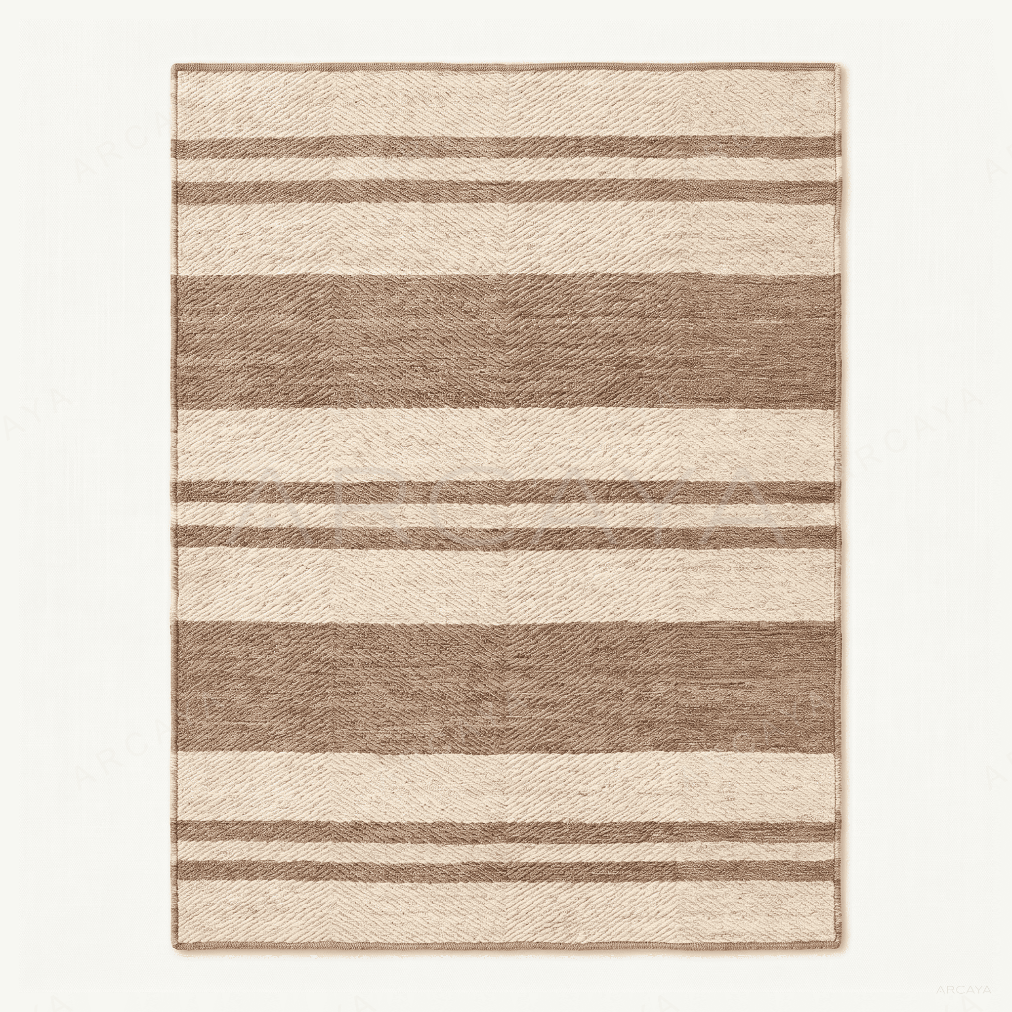 Horizontal Stripe Natural Fiber Area Rug