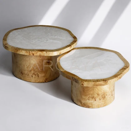 Fiera Onyx Coffee Table - front view 05