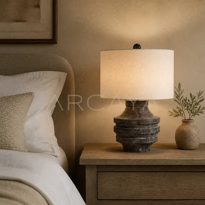 Bellamy Wharf Table Lamp — styled interior view 03