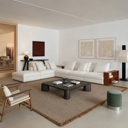 Elara Ridge Straight Sofa - product view 01