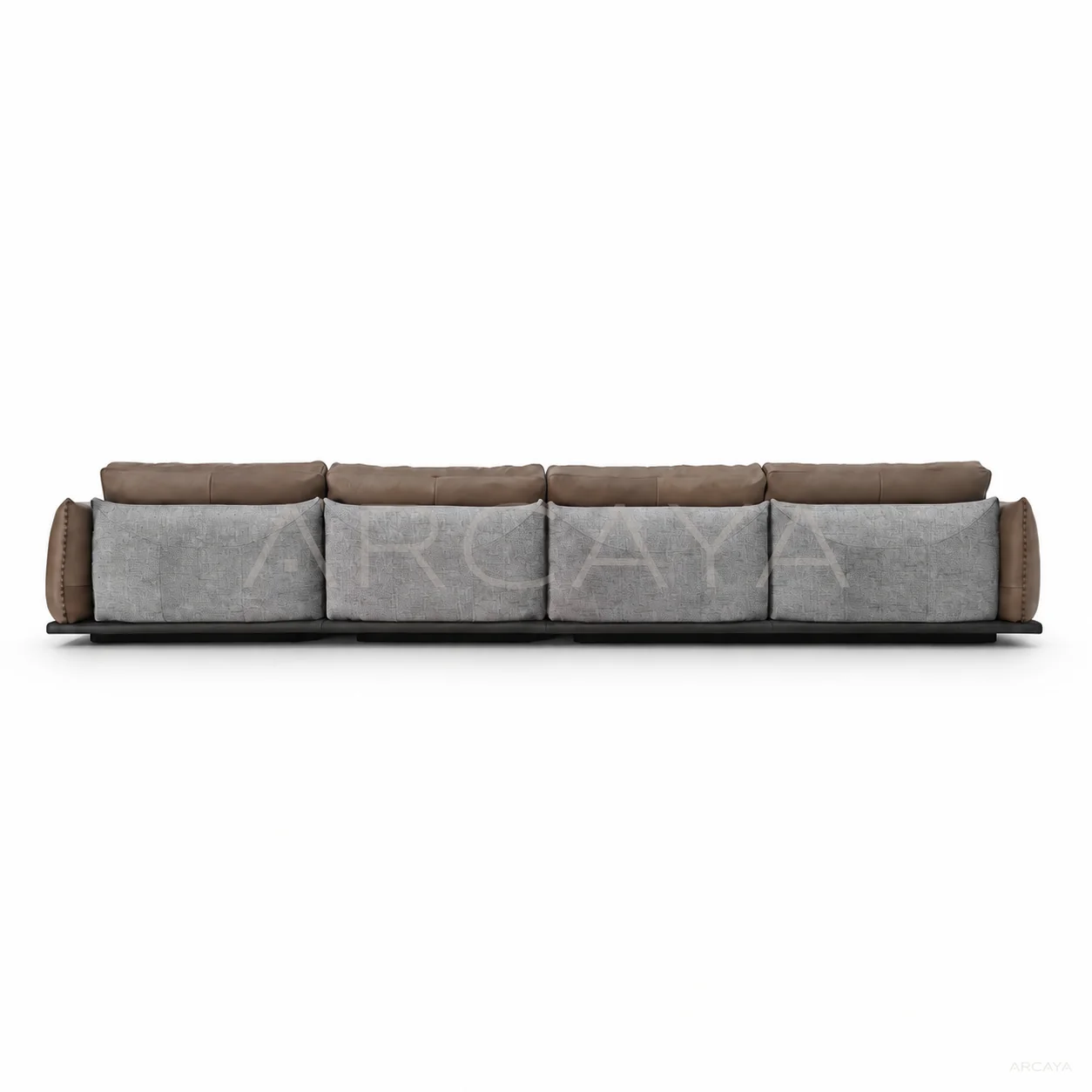 Juno Cove Straight Sofa - product view with realistic grounded contact shadow