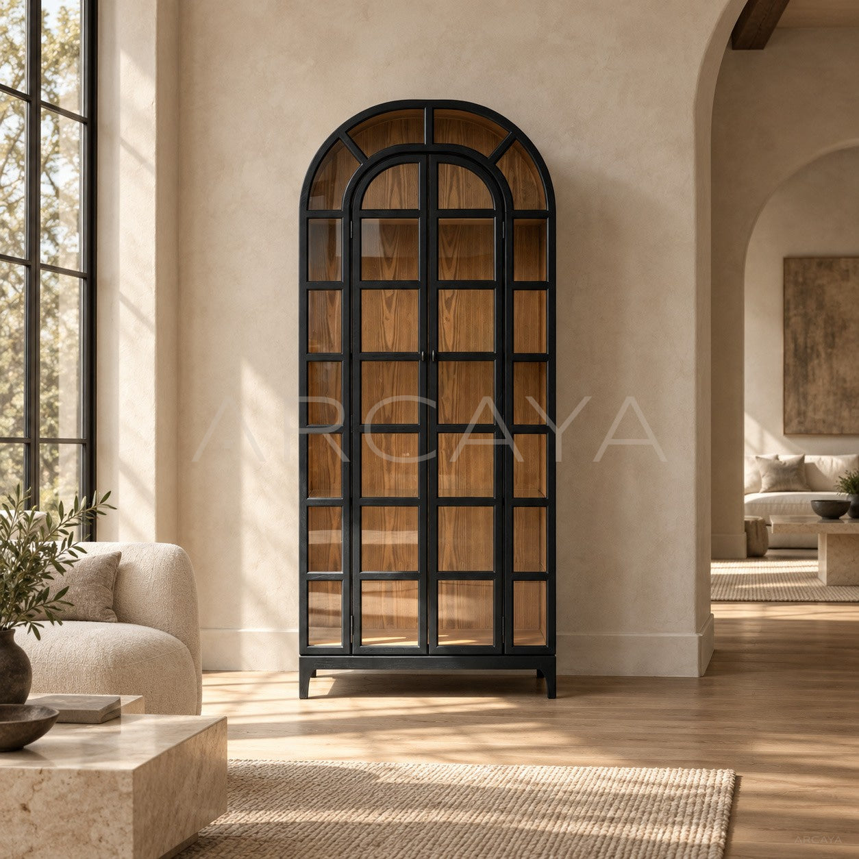 Dome Arch Glass Cabinet