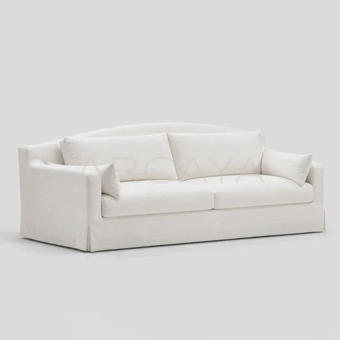 Sable Oak Straight Sofa - front view 01