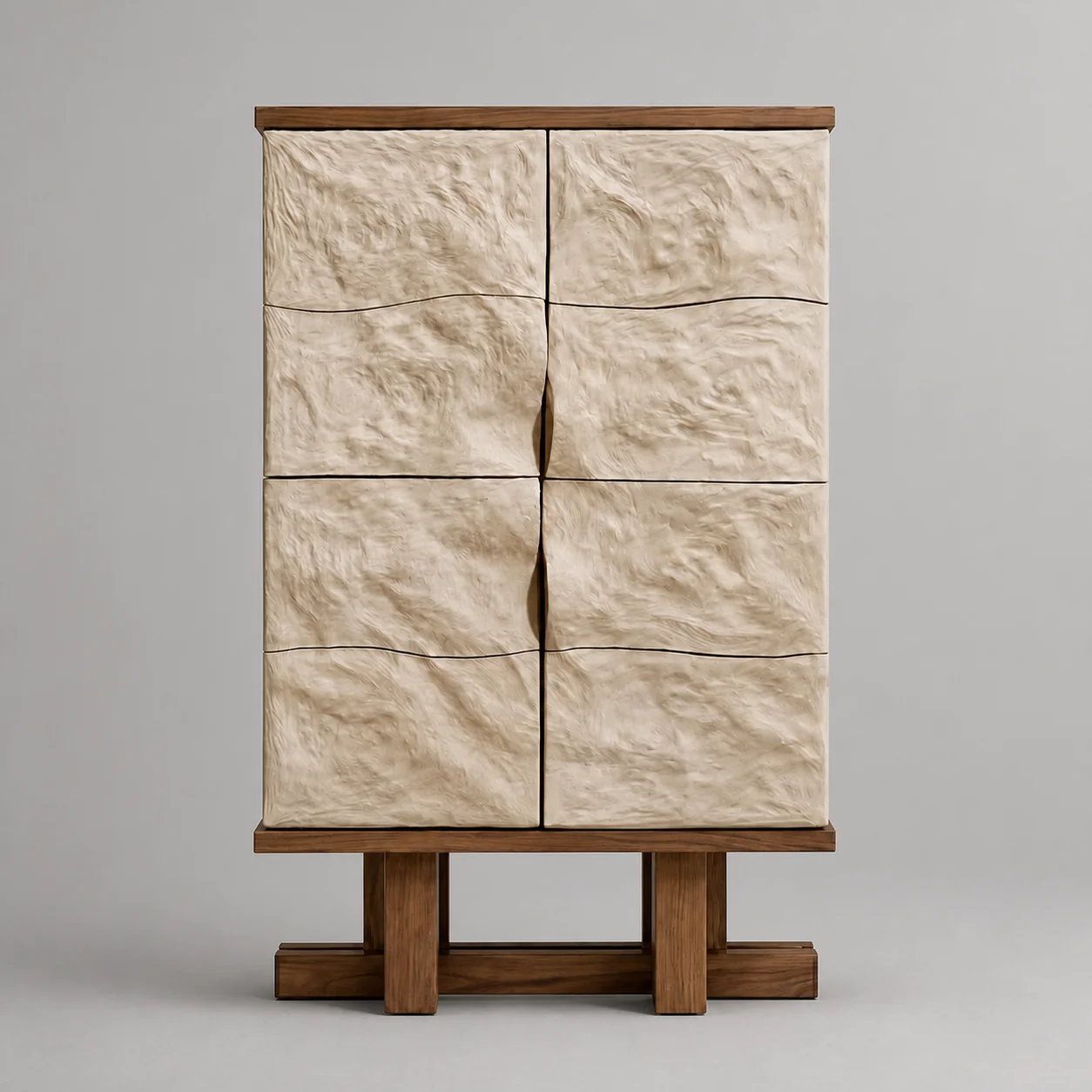 A00086 Cabinet in a finished interior.