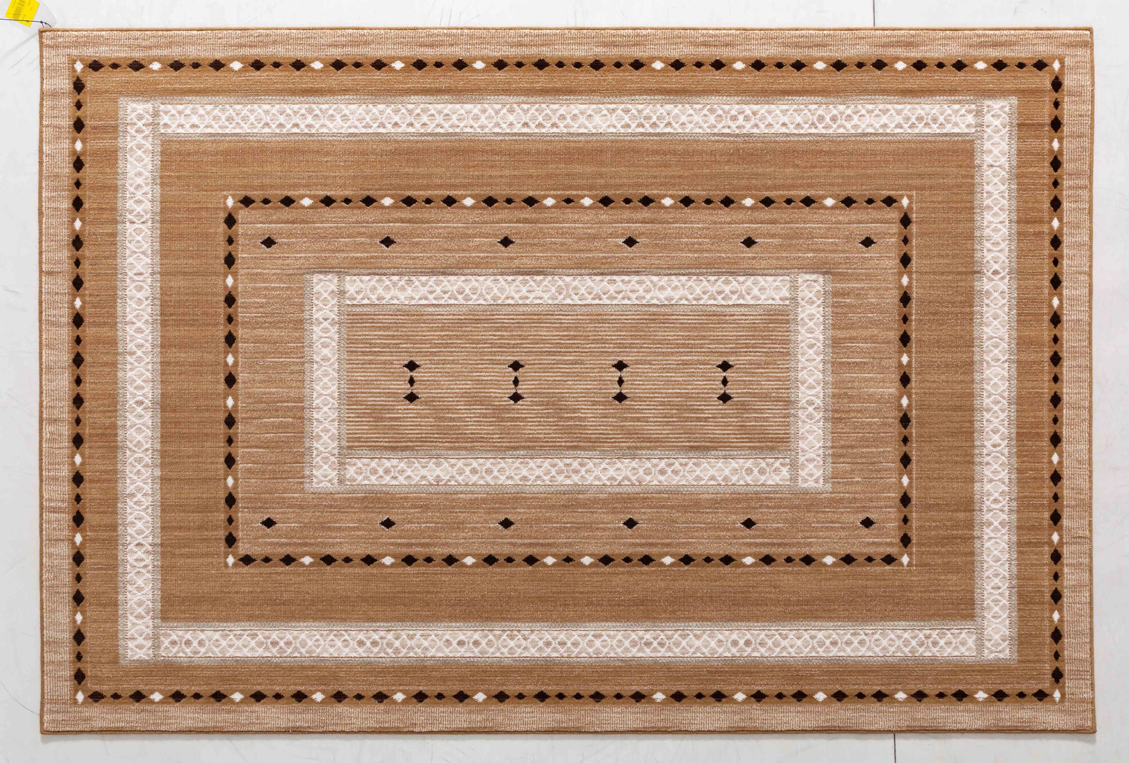 Pottery Bloom Area Rug in a finished interior.