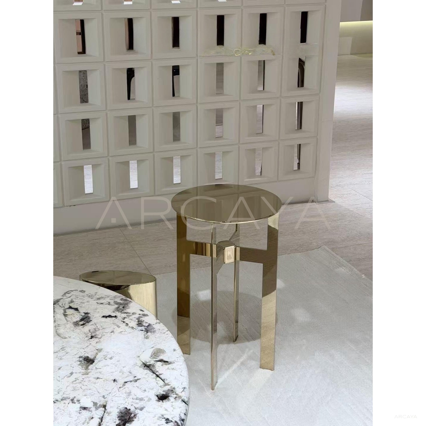 Ellis Style Marble Side Table