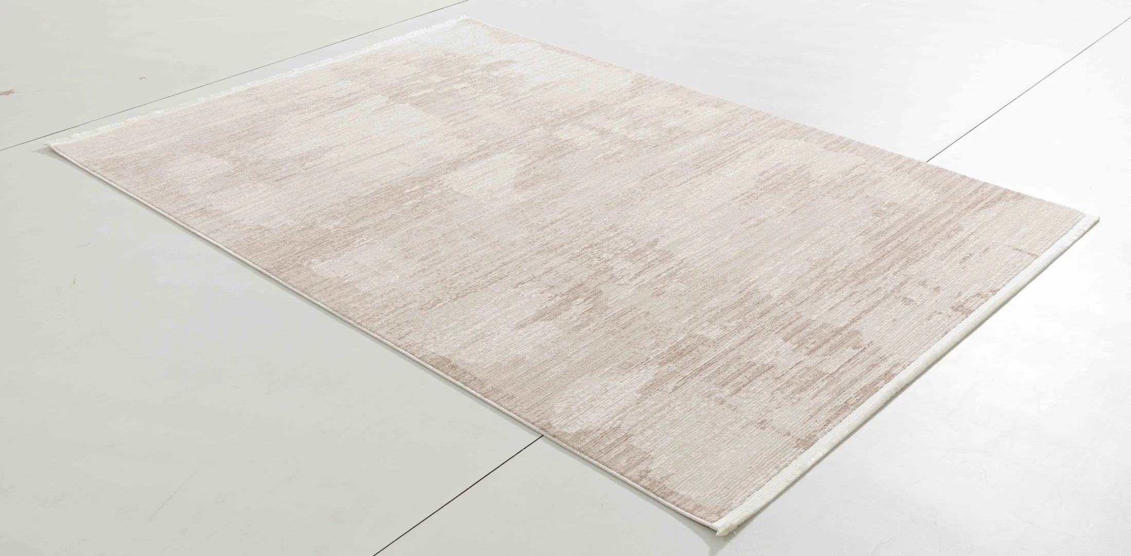 Delicate Bloom Area Rug in a finished interior.
