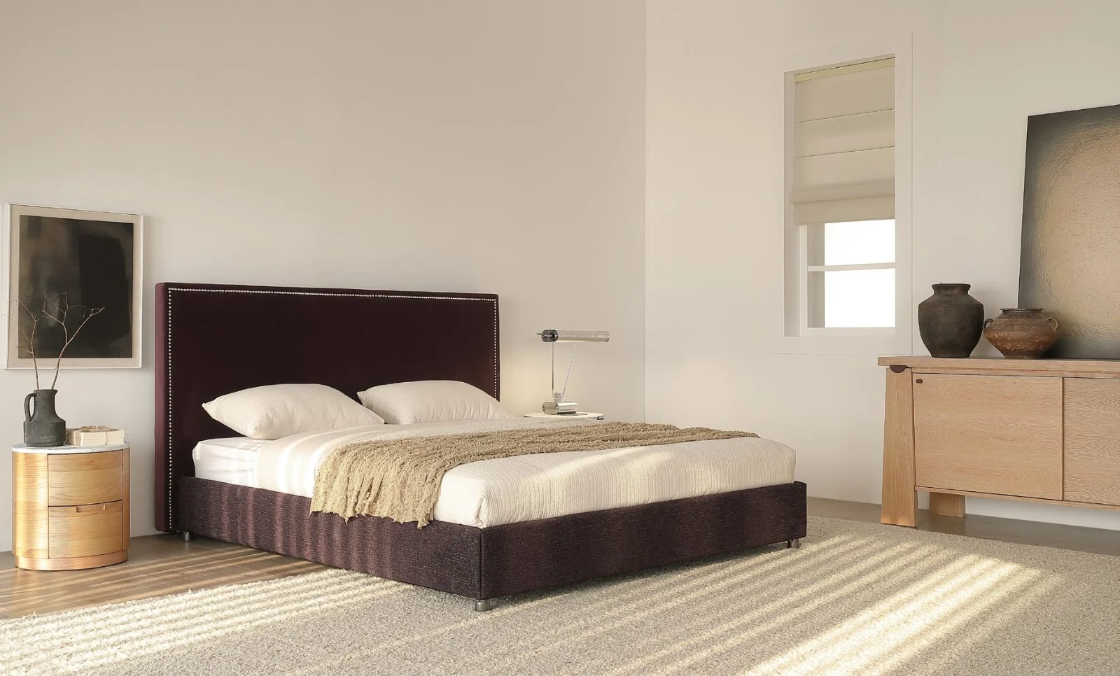 Nightstands in a modern room