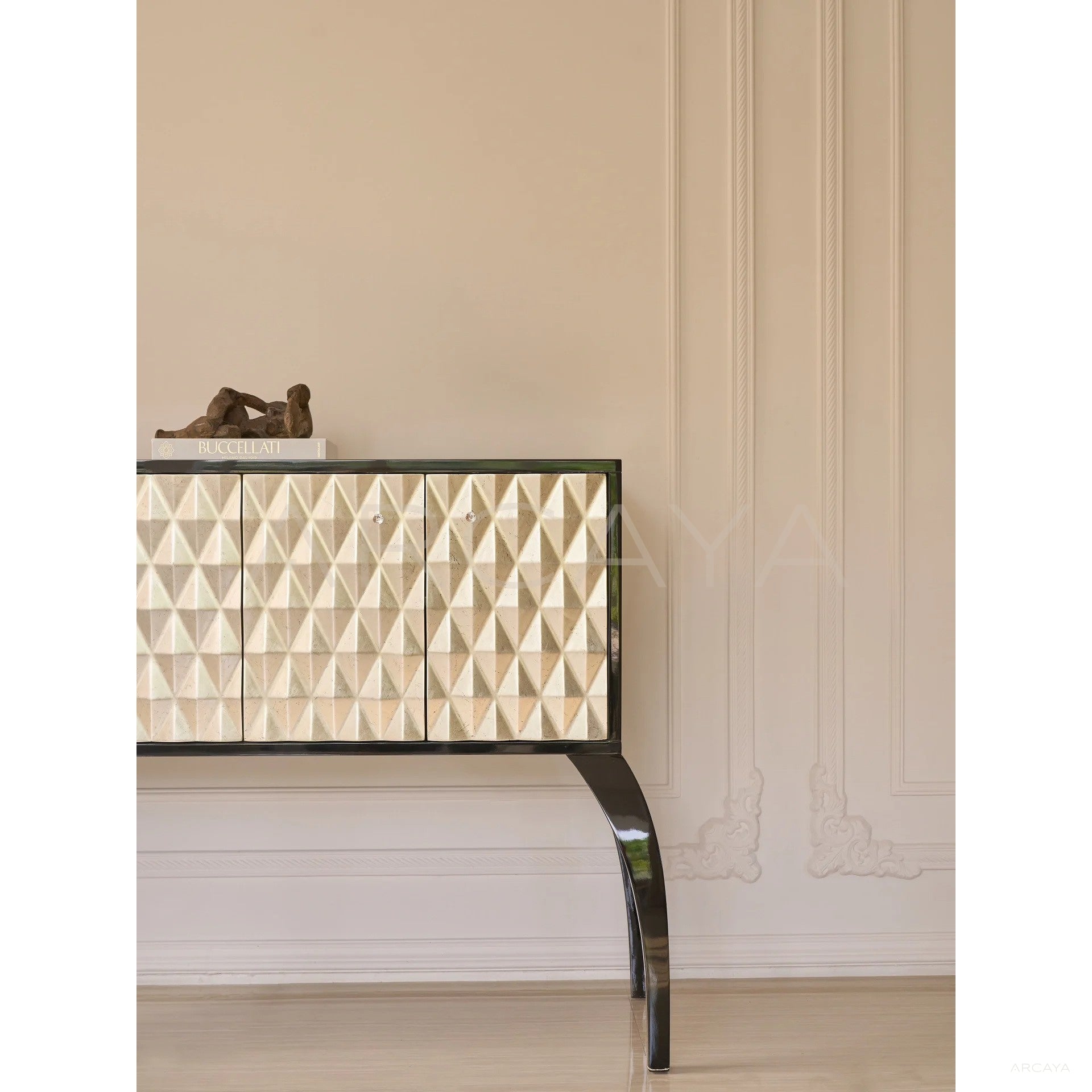 Cyberpunk Vintage Tall Leg Sideboard - scene