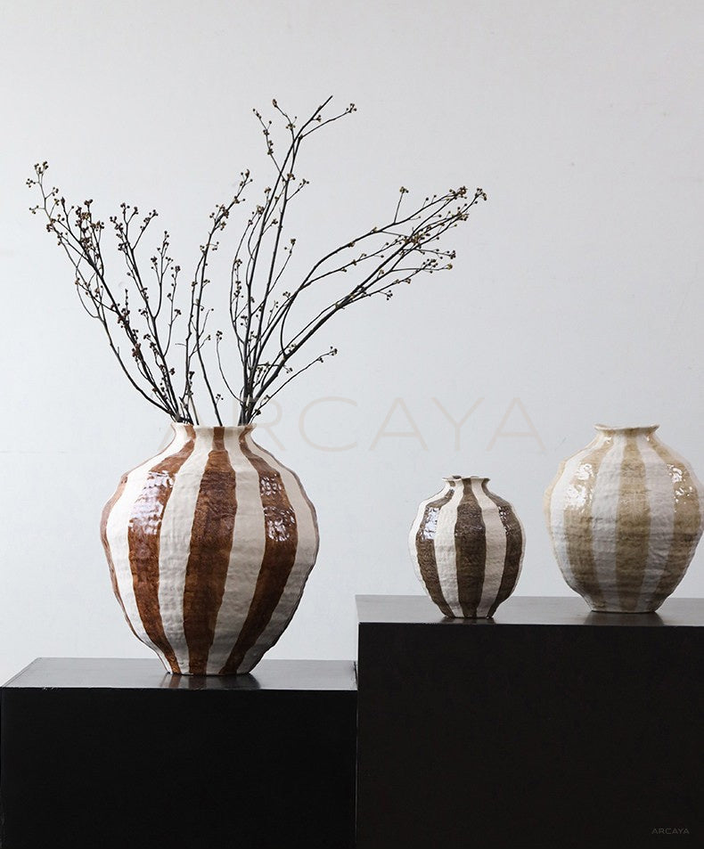 Wabi Sabi Chinese Floor Jar Vase - scene