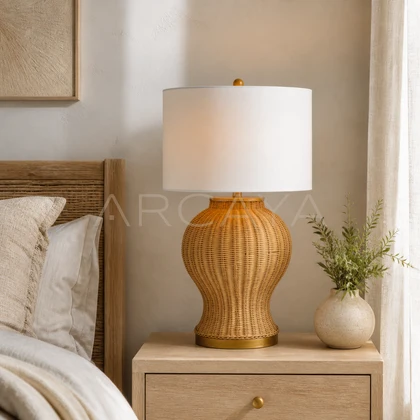 Fiora Terrace Table Lamp — styled interior view 01