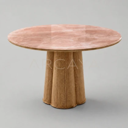 Haven Cedar Dining Table - front view 02