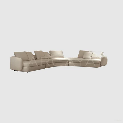 Petra Birch Straight Sofa - front view 05