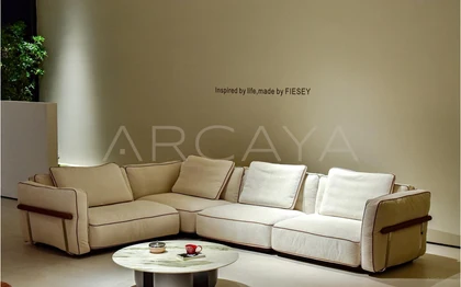 Petra Dune Straight Sofa - front view 03