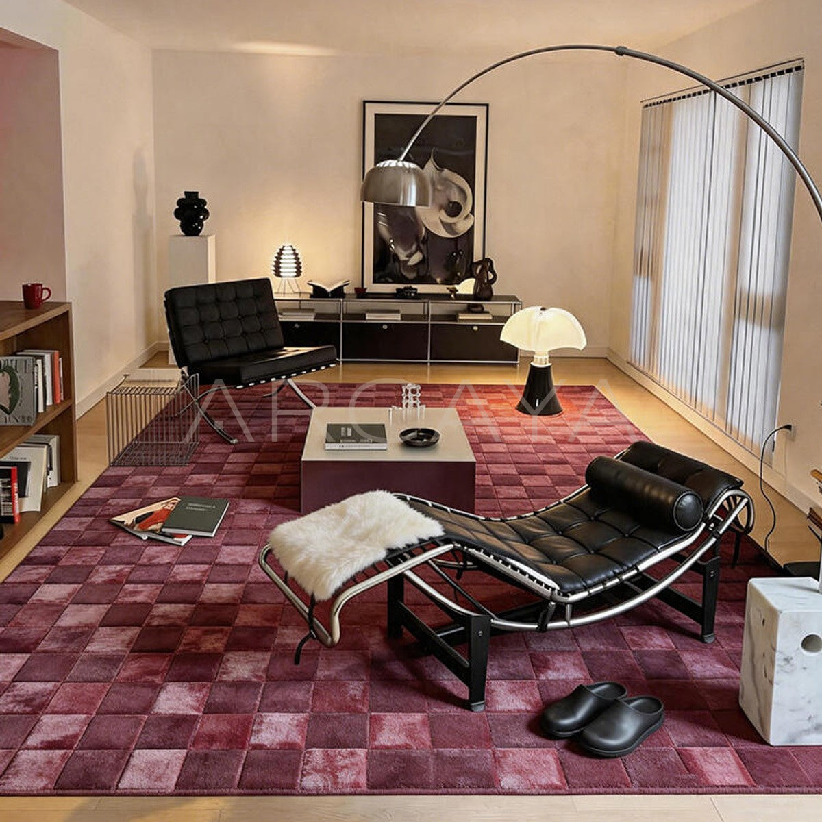 Red Accent Rug - scene