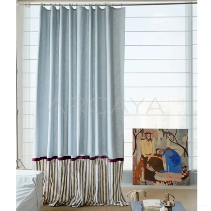 Willow Nest Curtain Panel - styled interior view 03