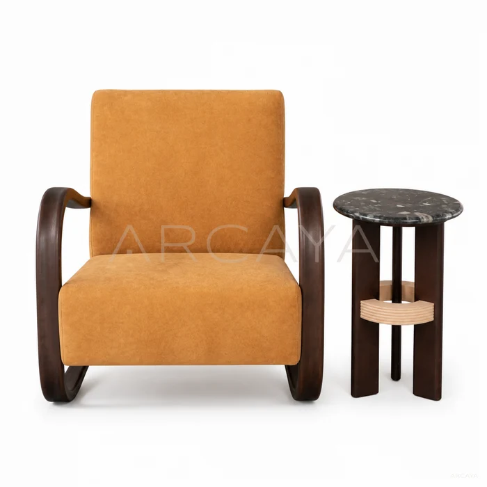 Haven Onyx Lounge Chair - front view 01