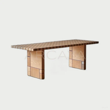 Fawn Crest Dining Table — neutral background 01
