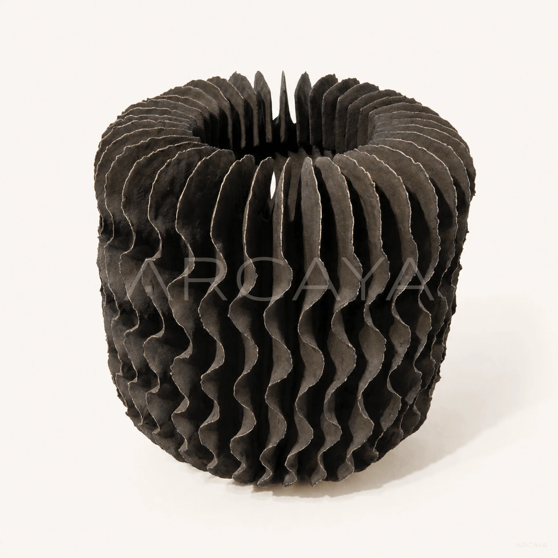Dark Layered Wave Vessel — product view