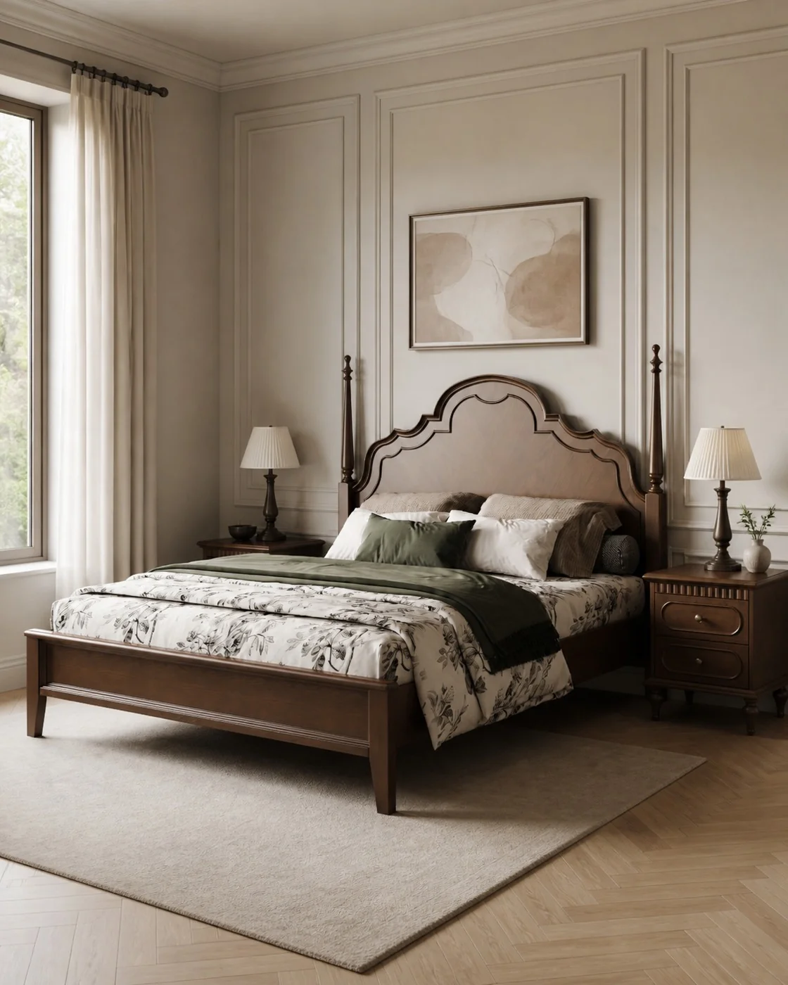 Yulia Bed in a finished interior.
