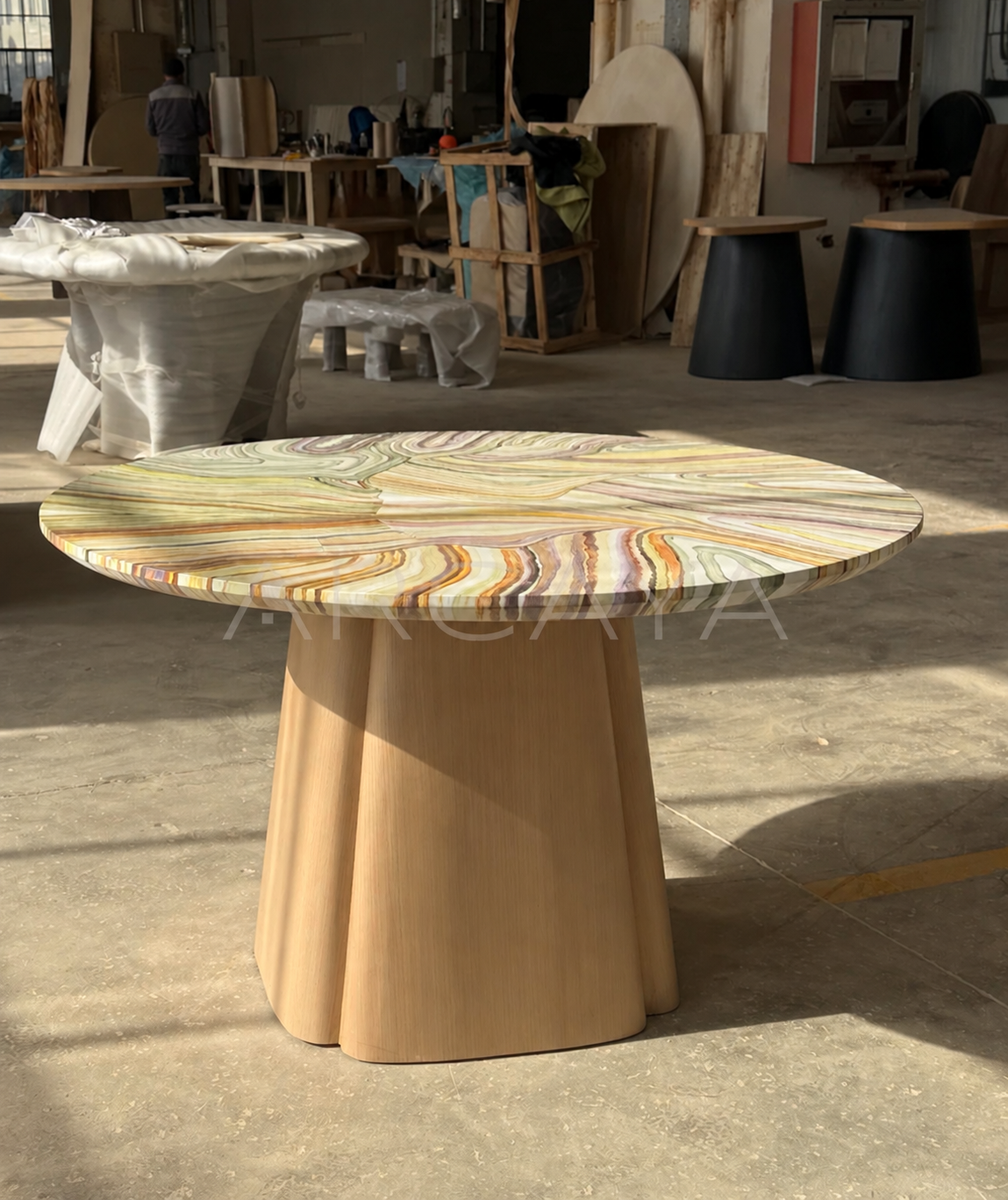 Aster Wood Decorative Object