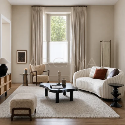 Elara Elm Straight Sofa - product view 02