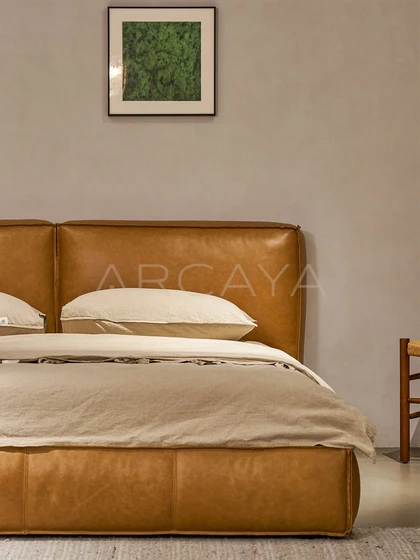 Riva Birch Bed - front view 03