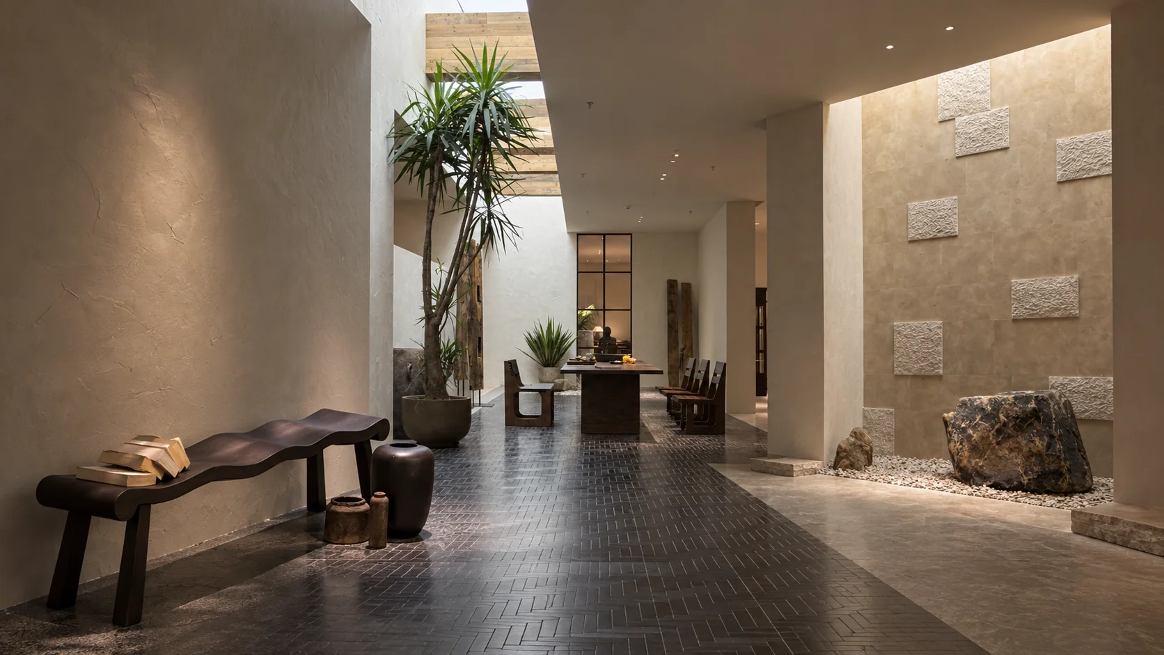 Furniture showroom and sculptural installation details