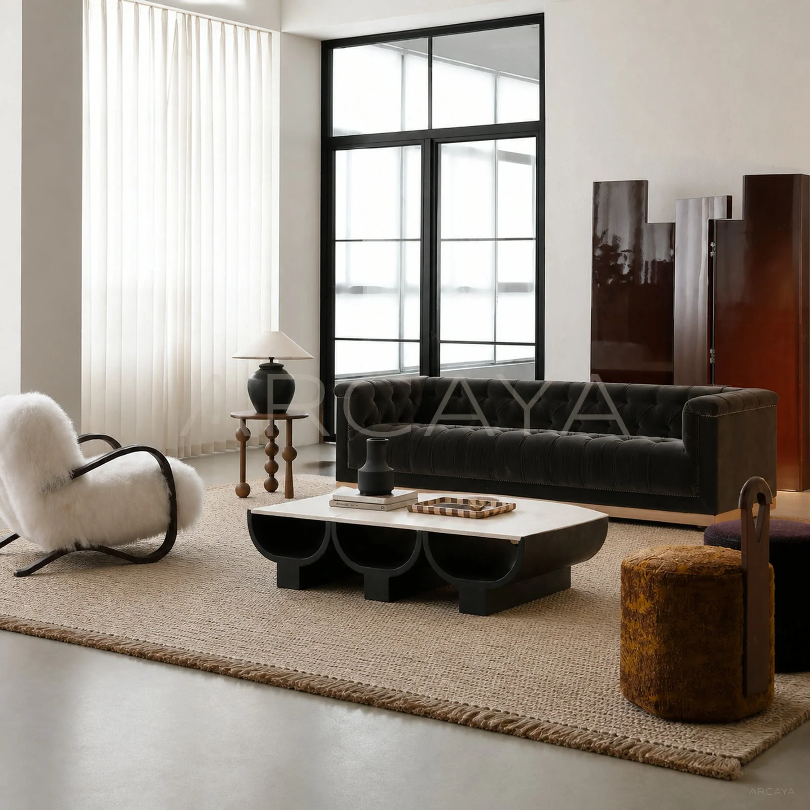 Bellamy Onyx Coffee Table - front view 01